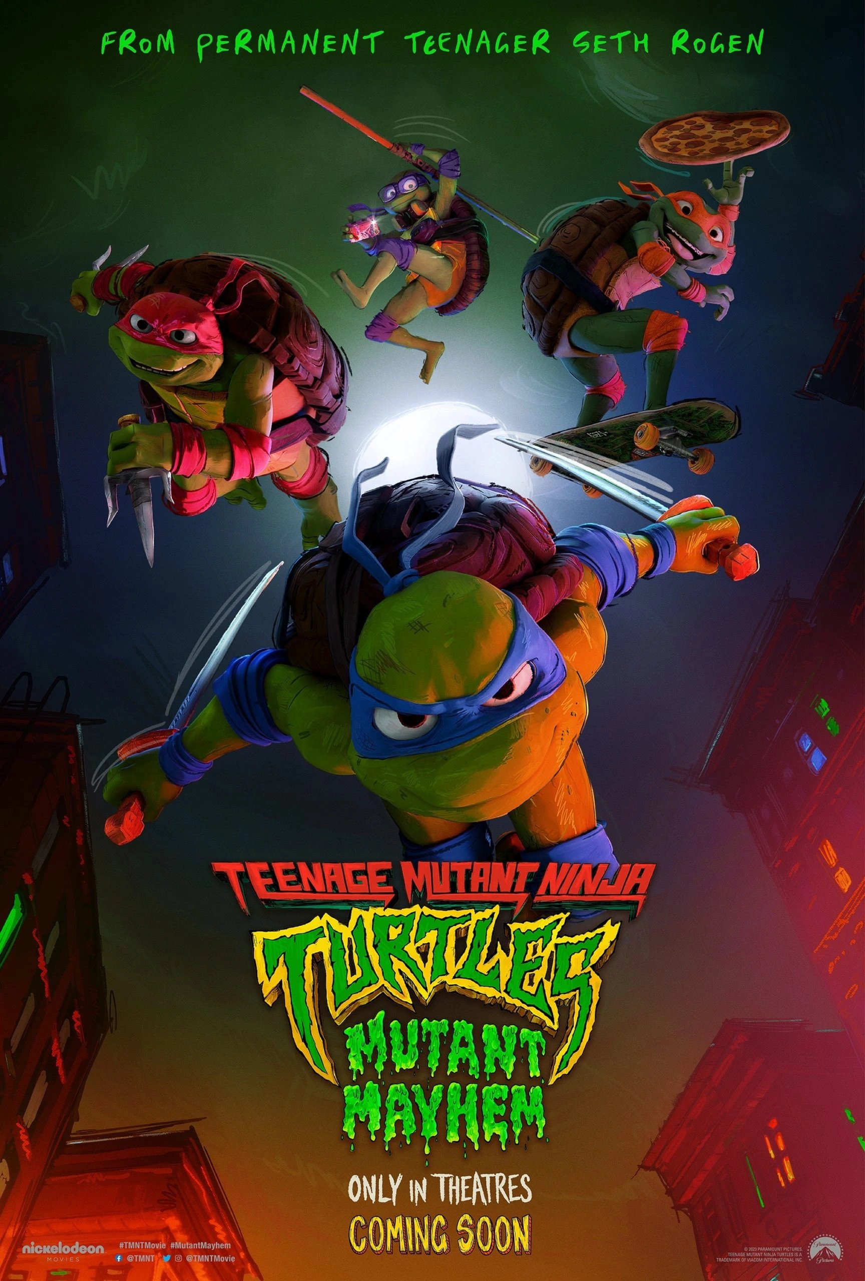 Teenage Mutant Ninja Turtles: Mutant Mayhem poster artwork supplied as an illustrative catalogue example